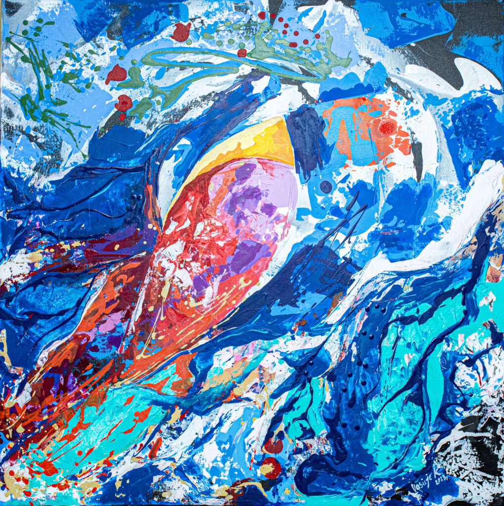 36"x36" Acrilic on canvas 9